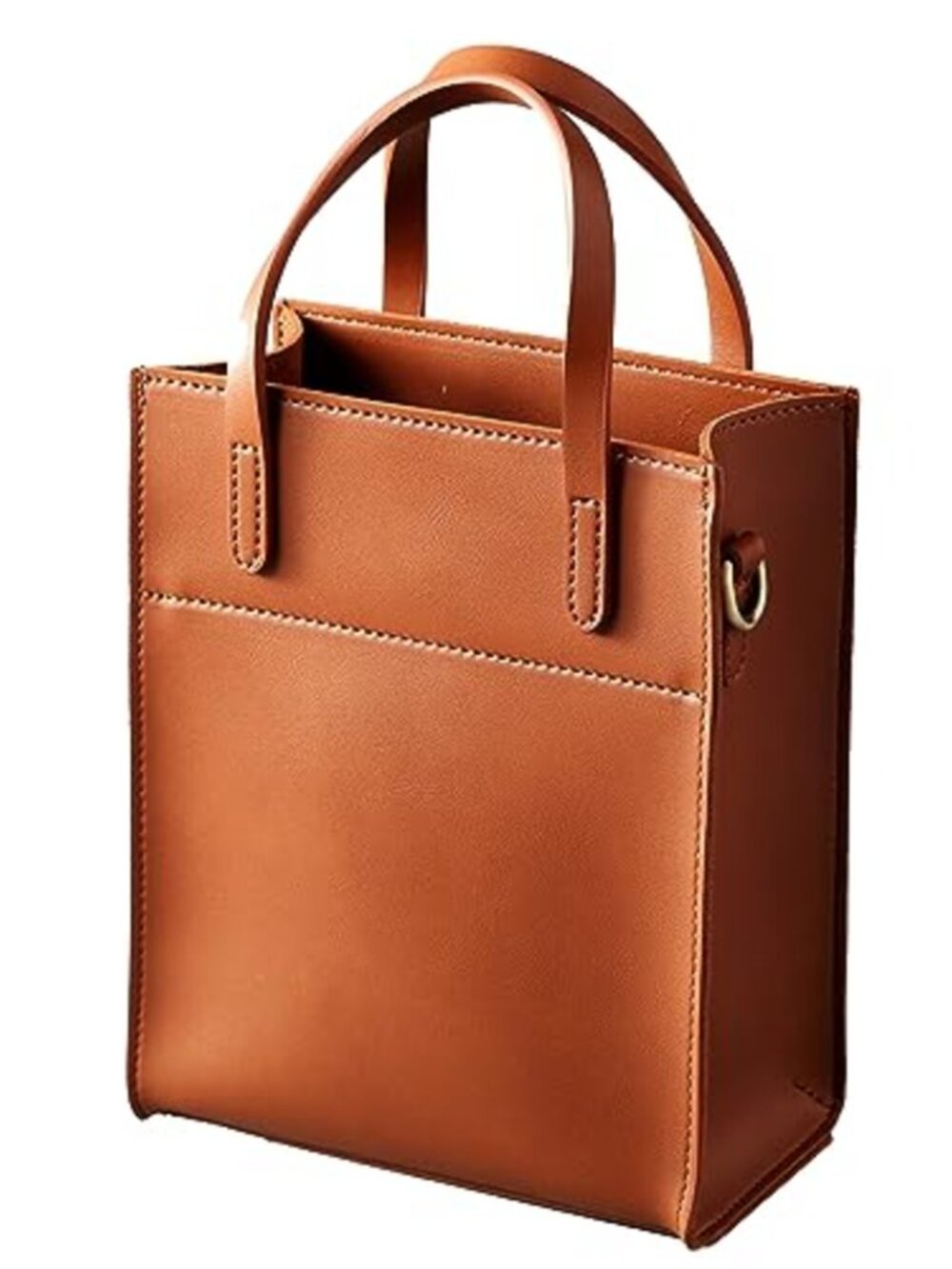 Vegan Leather Mini Tote Bag Satchel Crossbody Purse